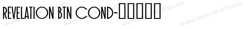 Revelation BTN Cond字体转换
